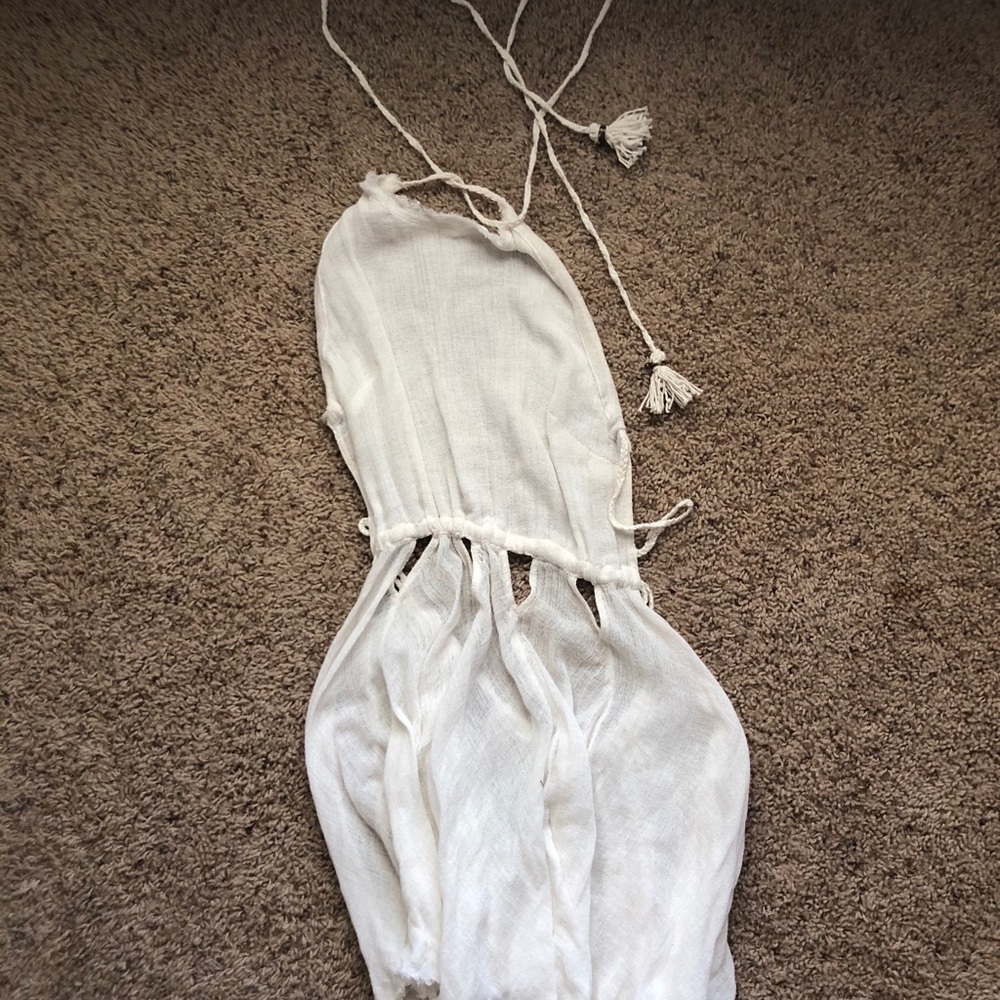 White, flowy, Free People Beach Dress